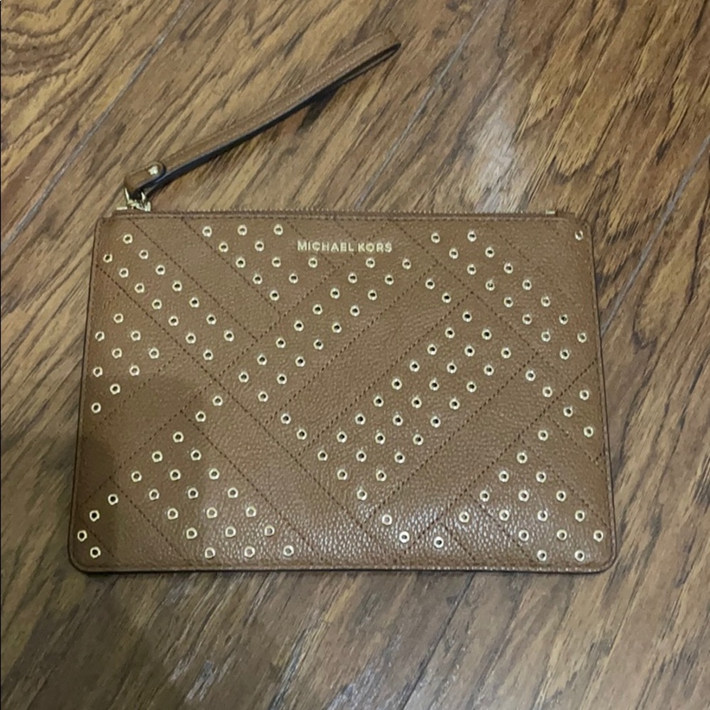 Michael kors large zip pouch